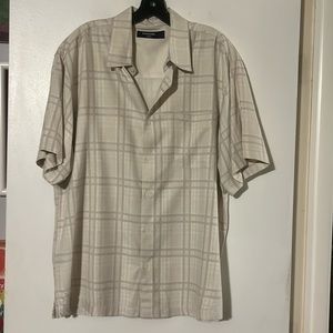 Toscano mens short sleeve 100% silk shirt
